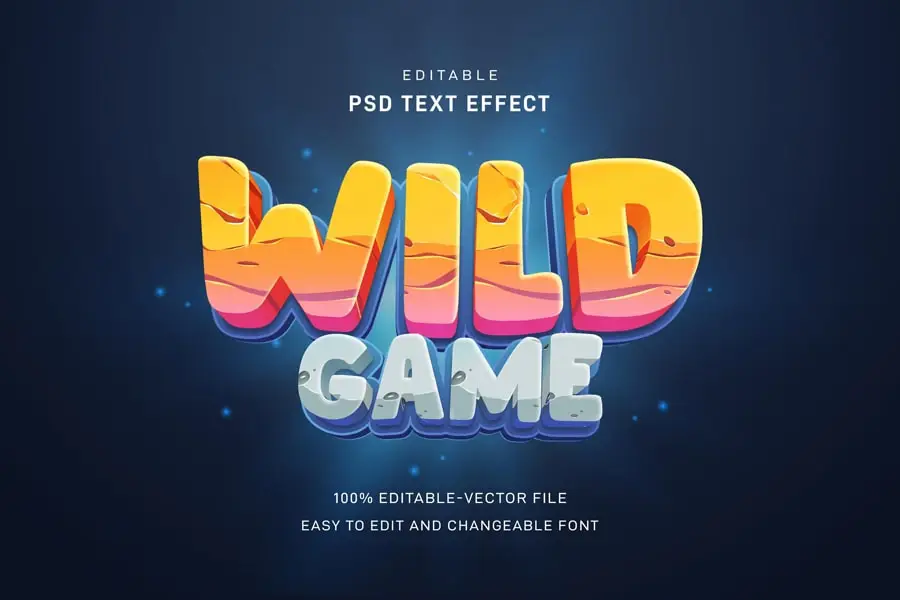 Fantasy game font style