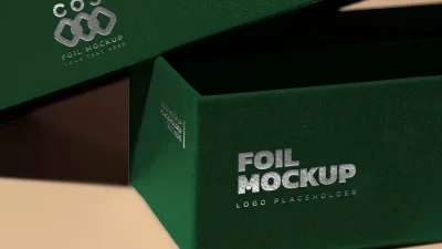 3D mockup of the product box