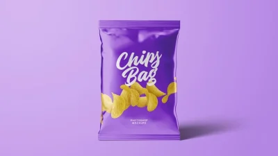 Chips pack open layer mockup