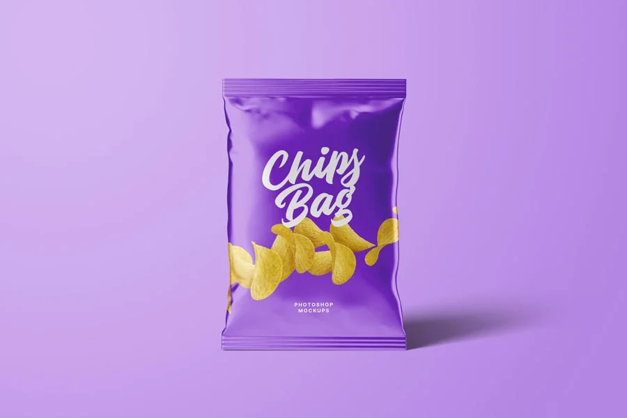 Chips pack open layer mockup